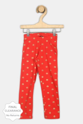 abof by Aditya Birla Legging For Girls(Red Pack of 1)