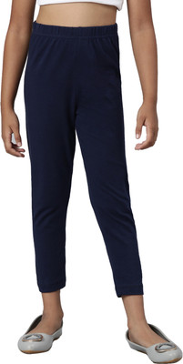 GO COLORS Legging For Girls(Blue Pack of 1)