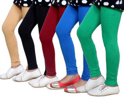 Tik Tok WEARS Indi Legging For Girls(Multicolor Pack of 5)