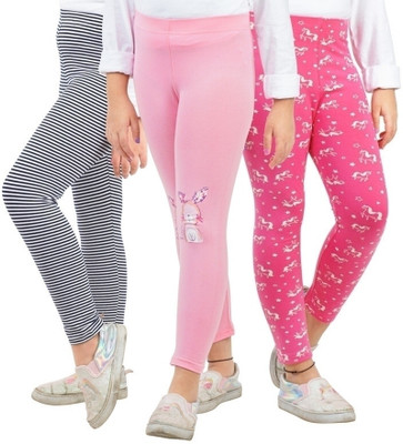 Ariel Legging For Girls(Multicolor Pack of 3)