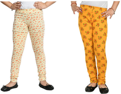 KAVYA Indi Legging For Girls(Multicolor Pack of 2)