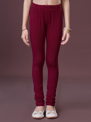 URBAN TRENDING Indi Legging For Girls(Maroon Pack of 1)