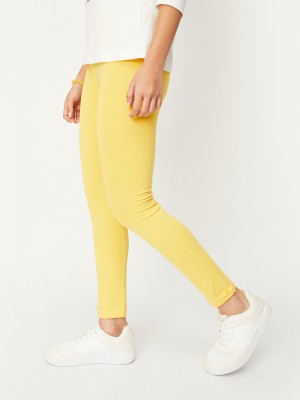 MAX Legging For Girls(Yellow Pack of 1)