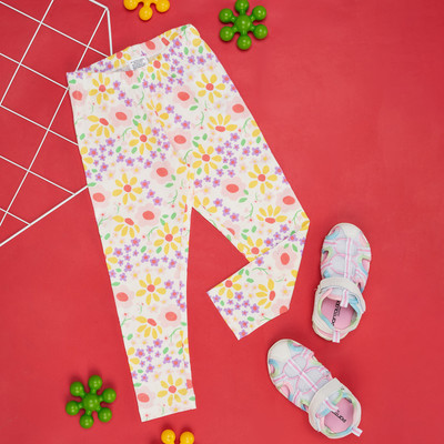 Pantaloons Junior Legging For Girls(Pink Pack of 1)