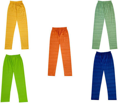 IndiWeaves Indi Legging For Baby Girls(Multicolor Pack of 5)