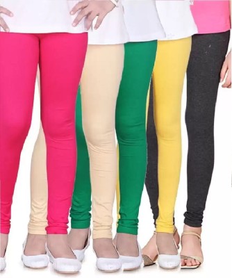 FAIQA Legging For Girls(Multicolor Pack of 5)