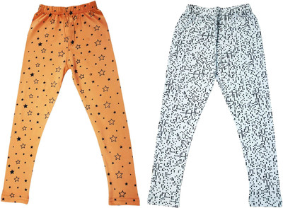 Diaz Fashion Legging For Baby Girls(Multicolor Pack of 2)
