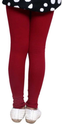 Tik Tok WEARS Indi Legging For Girls(Maroon Pack of 2)