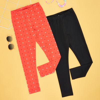 YU by Pantaloons Legging For Girls(Multicolor Pack of 2)