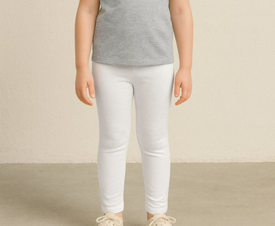 OSD Legging For Girls(White Pack of 1)
