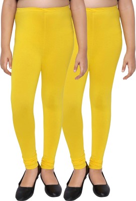 Tik Tok WEARS Indi Legging For Girls(Yellow Pack of 2)