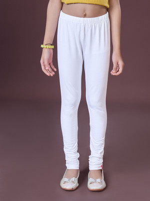 URBAN TRENDING Indi Legging For Girls(White Pack of 1)