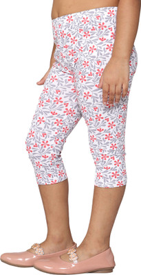 2K Kids Capri For Girls Casual Printed Viscose Blend(Pink Pack of 1)