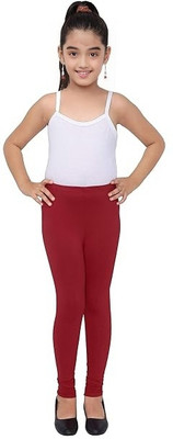 Padmakshi Indi Legging For Girls(Maroon Pack of 1)