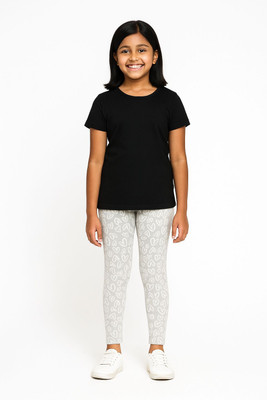 Chilins Legging For Girls(Grey Pack of 1)