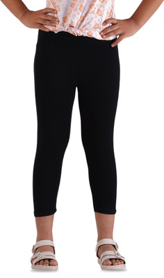 pamkids Legging For Girls(Black Pack of 1)