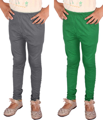 Diaz Fashion Legging For Baby Girls(Green Pack of 2)