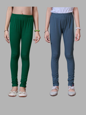 URBAN TRENDING Indi Legging For Girls(Blue, Grey Pack of 2)