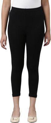 GO COLORS Legging For Girls(Black Pack of 1)