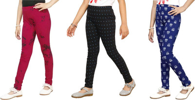 Tik Tok WEARS Indi Legging For Girls(Blue Pack of 3)