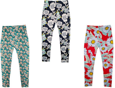 MTI FASHIONS Indi Legging For Girls(Multicolor Pack of 3)