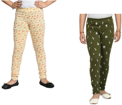 KAVYA Indi Legging For Girls(Multicolor Pack of 2)