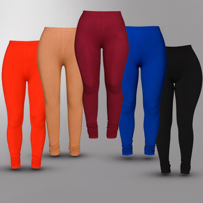 Fashionate World Legging For Girls(Multicolor Pack of 5)
