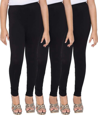 Tik Tok WEARS Indi Legging For Girls(Black Pack of 3)