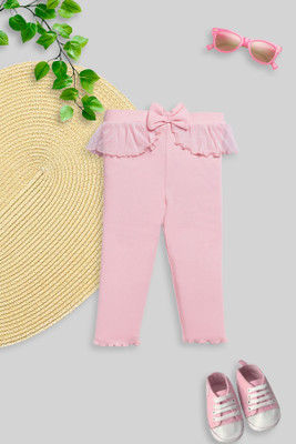 Awbabie Indi Legging For Baby Girls(Pink Pack of 1)