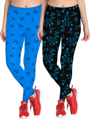 K M R Legging For Baby Girls(Multicolor Pack of 2)