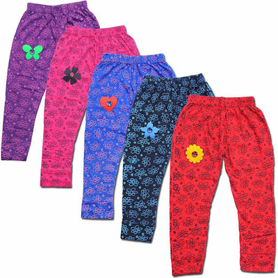 FAZZA Legging For Girls(Multicolor Pack of 5)
