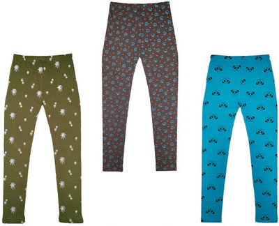 MTI FASHIONS Indi Legging For Girls(Multicolor Pack of 3)