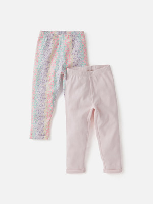 JUNIORS by Babyshop Legging For Baby Girls(Multicolor Pack of 2)