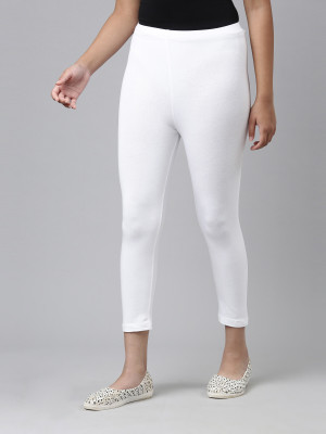 GO COLORS Legging For Girls(White Pack of 1)