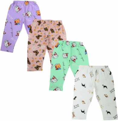 Oryza Creations Legging For Baby Girls(Multicolor Pack of 4)