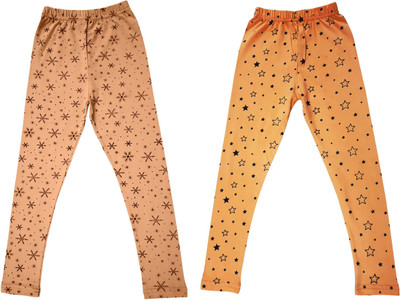 Diaz Fashion Legging For Baby Girls(Multicolor Pack of 2)
