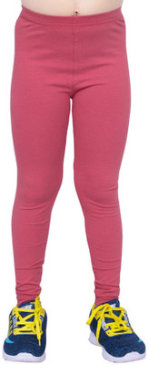 one sky Legging For Girls(Red Pack of 1)