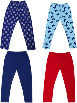 French Kleider Indi Legging For Girls(Multicolor Pack of 4)