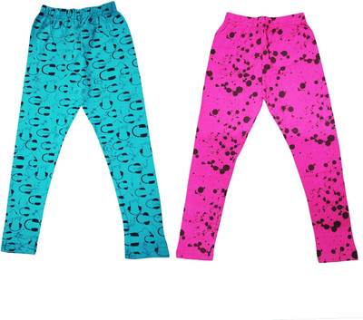 Diaz Fashion Legging For Baby Girls(Multicolor Pack of 2)