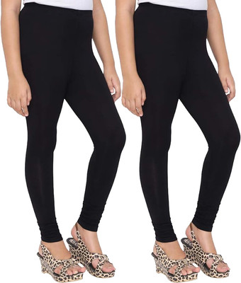 Tik Tok WEARS Indi Legging For Girls(Black Pack of 2)