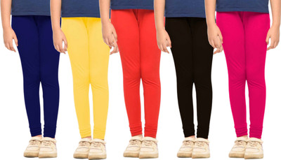 Tik Tok WEARS Indi Legging For Girls(Multicolor Pack of 5)
