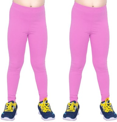 French Kleider Indi Legging For Girls(Pink Pack of 2)