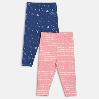 MINI KLUB Indi Legging For Baby Girls(Pink Pack of 2)