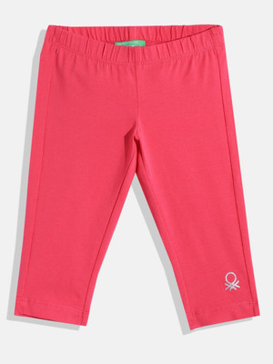 United Colors of Benetton Legging For Girls(Pink Pack of 1)