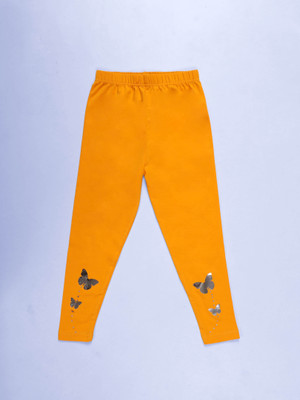 KiddoPanti Legging For Girls(Gold Pack of 1)