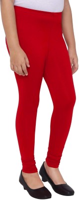 Tik Tok WEARS Indi Legging For Girls(Red Pack of 2)