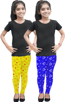 K M R Indi Legging For Baby Girls(Multicolor Pack of 2)
