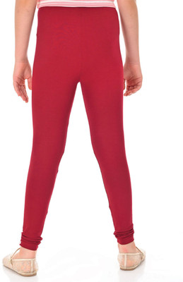 FlyBirds Indi Legging For Girls(Maroon Pack of 1)