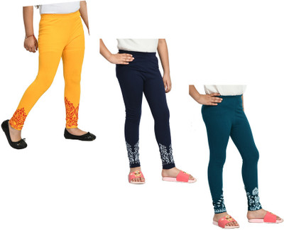 KAVYA Indi Legging For Girls(Multicolor Pack of 3)