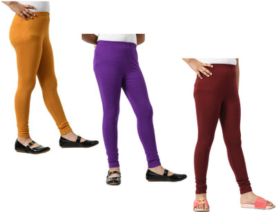 IndiWeaves Indi Legging For Girls(Multicolor Pack of 3)